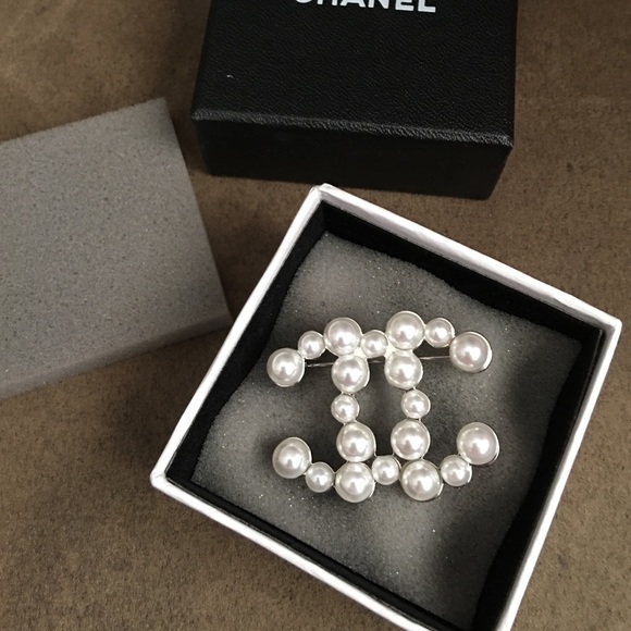 CHANEL Jewelry - Chanel Pearl pin brouch new with box